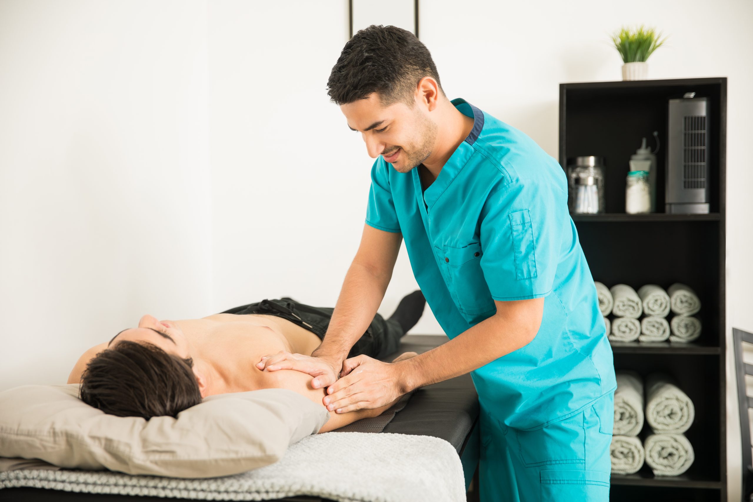Therapist Massaging